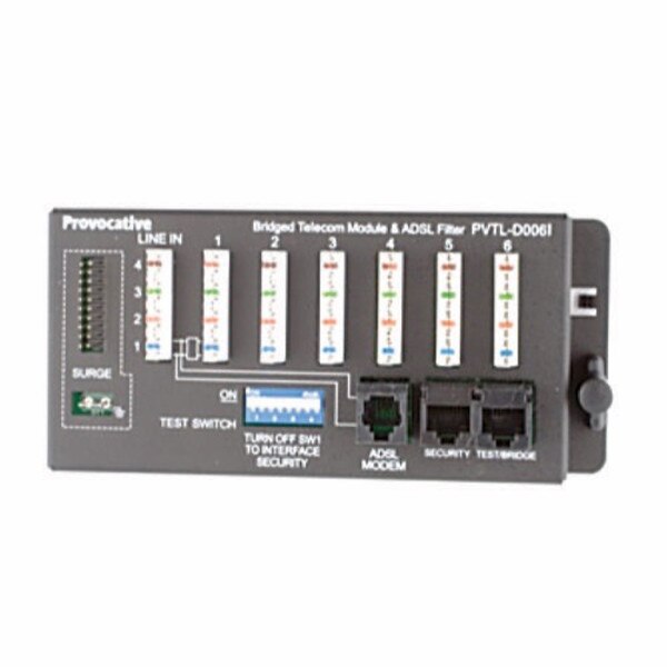 Provocative 6 Port Telecom Module RJ31X Security Interface